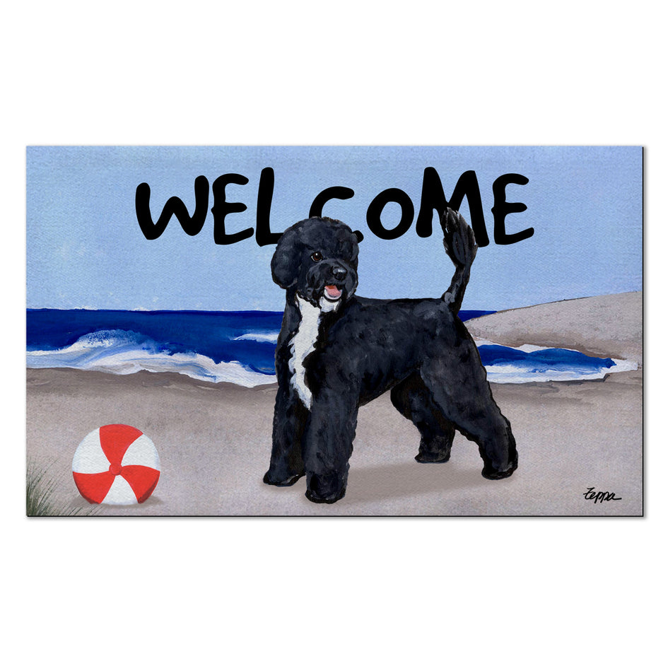 Portuguese Water Dog Welcome Mat