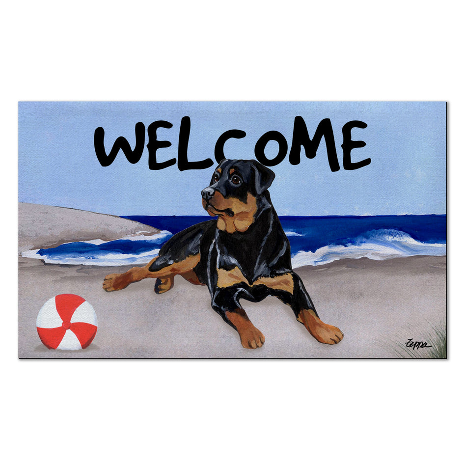 Rottweiler Welcome Mat