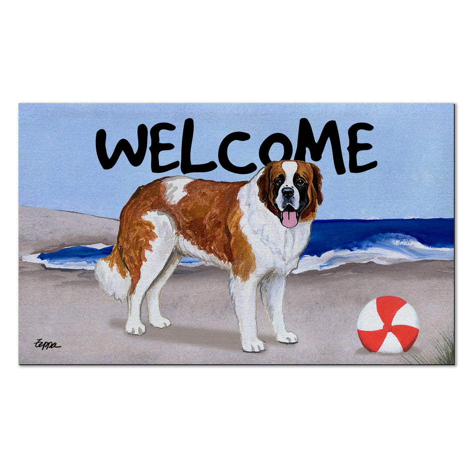 Saint Bernard Welcome Mat