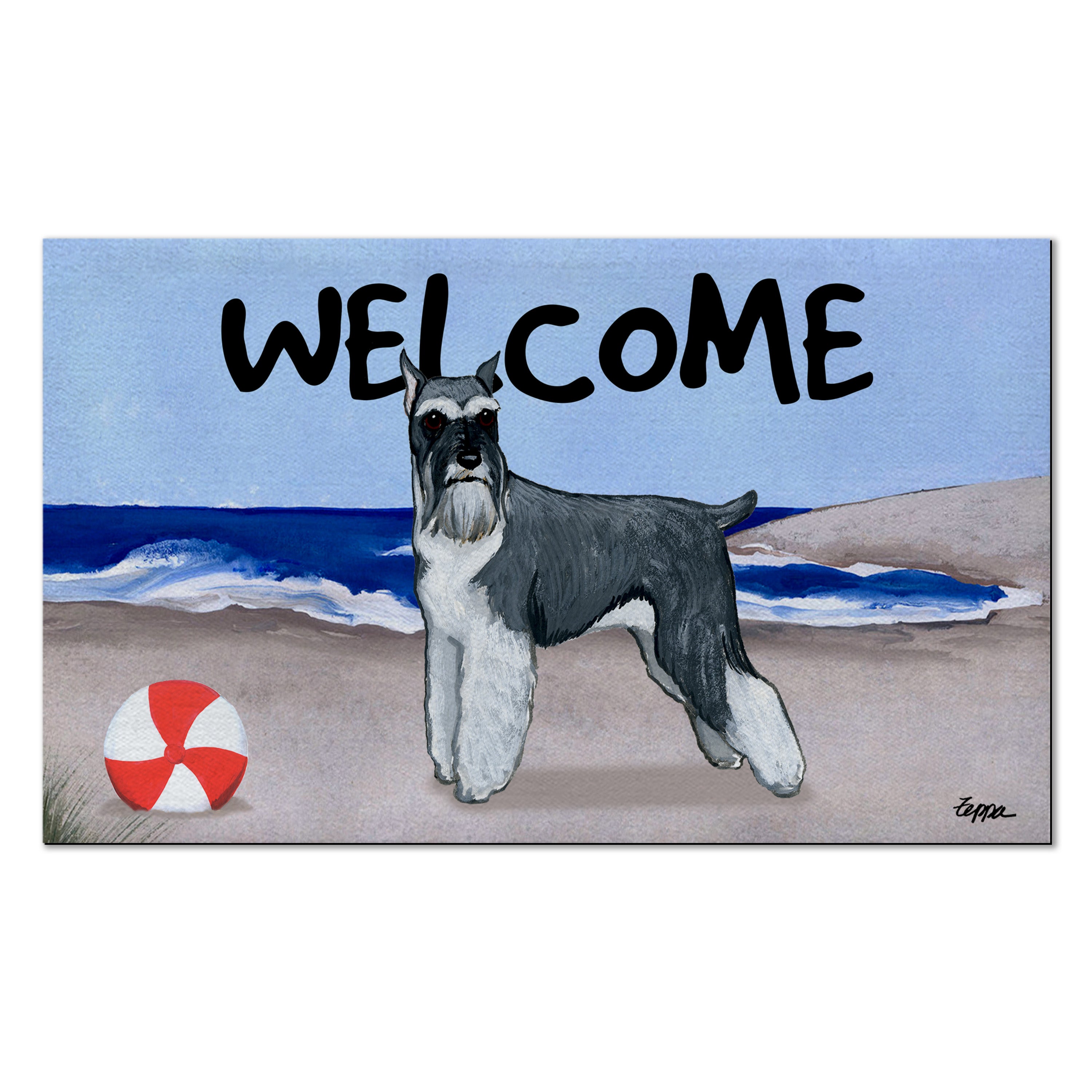 schnauzerさま専用 Schnauzer Welcome Mat | AKC Shop