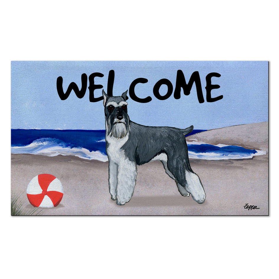 Schnauzer Welcome Mat