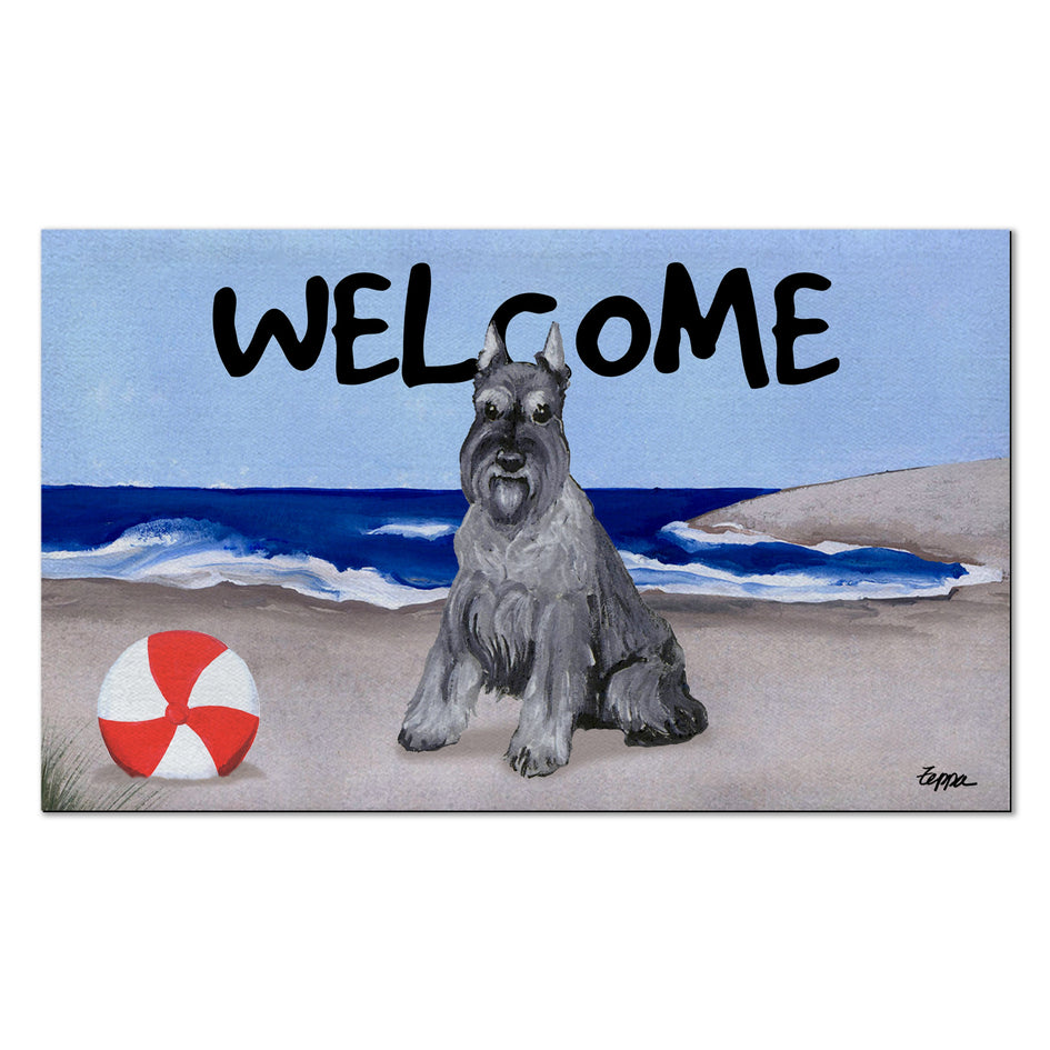 Schnauzer Welcome Mat