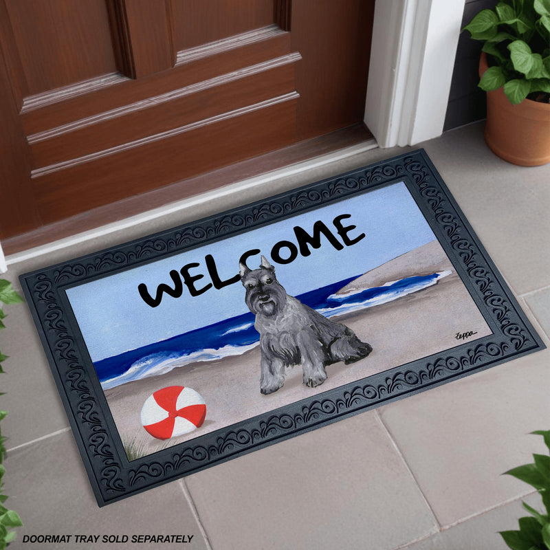 Schnauzer Welcome Mat