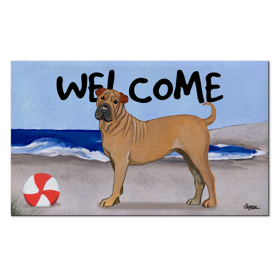 Chinese Shar-Pei Welcome Mat