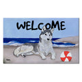Siberian Husky Welcome Mat
