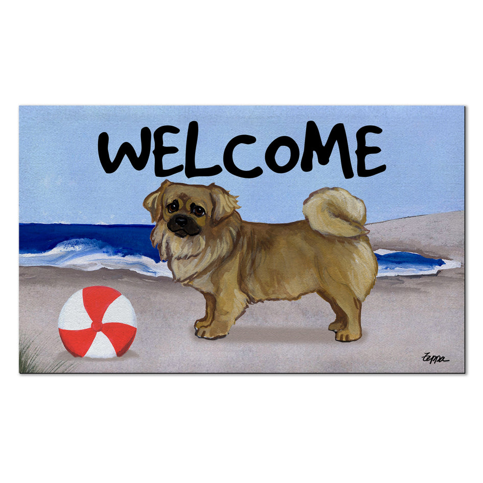 Tibetan Spaniel Welcome Mat