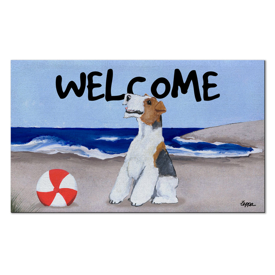 Wire Fox Terrier Welcome Mat