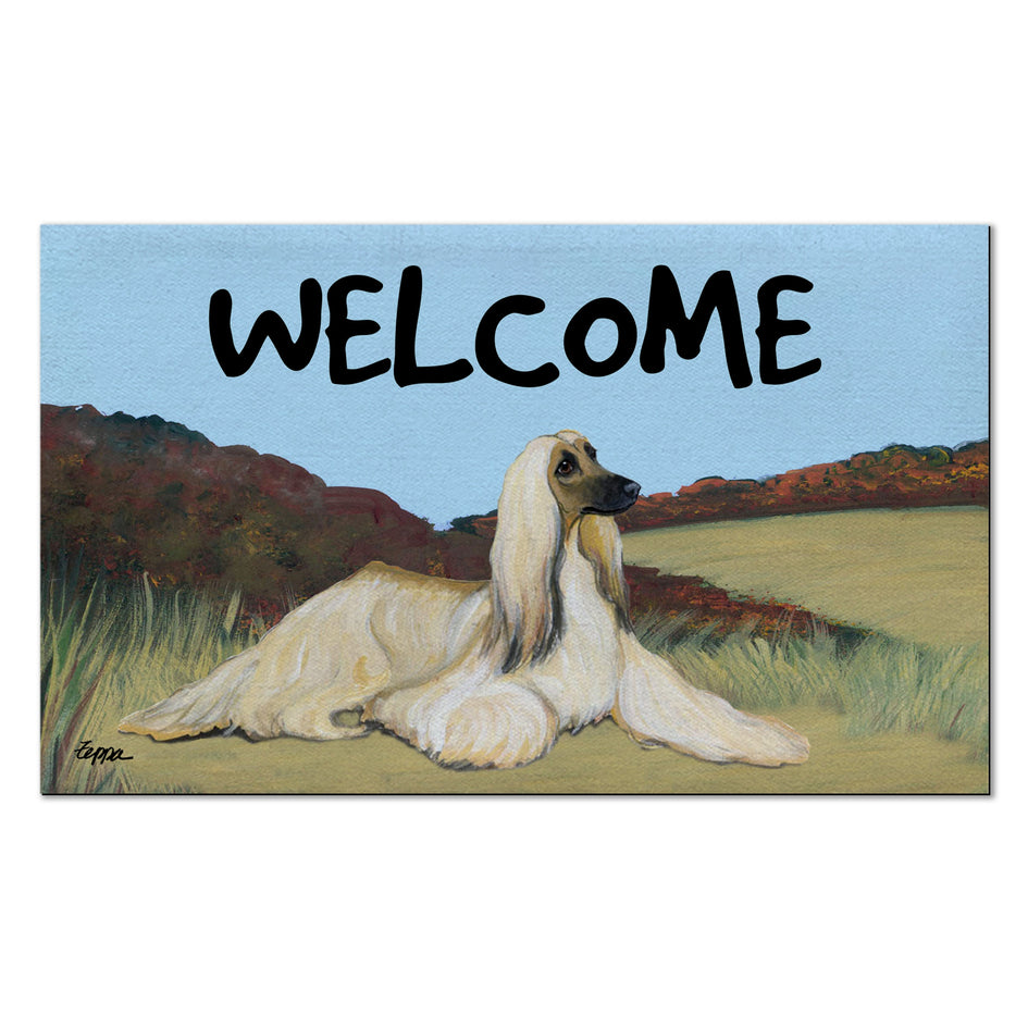 Afghan Hound Welcome Mat