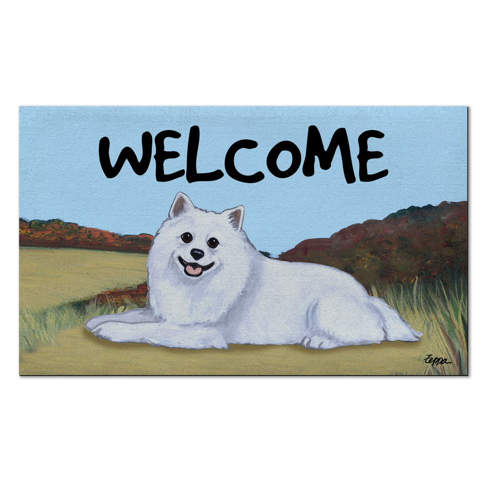 American Eskimo Dog Welcome Mat