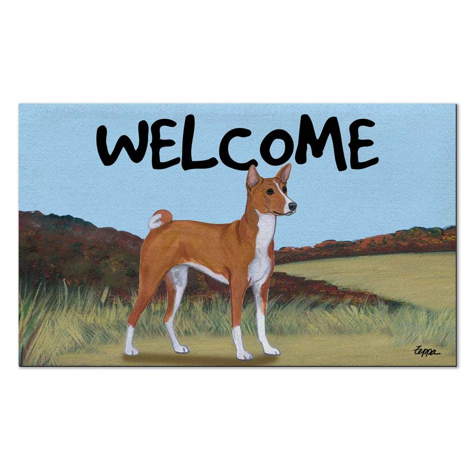 Basenji Welcome Mat