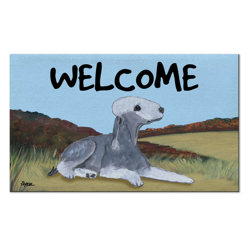 Bedlington Terrier Welcome Mat