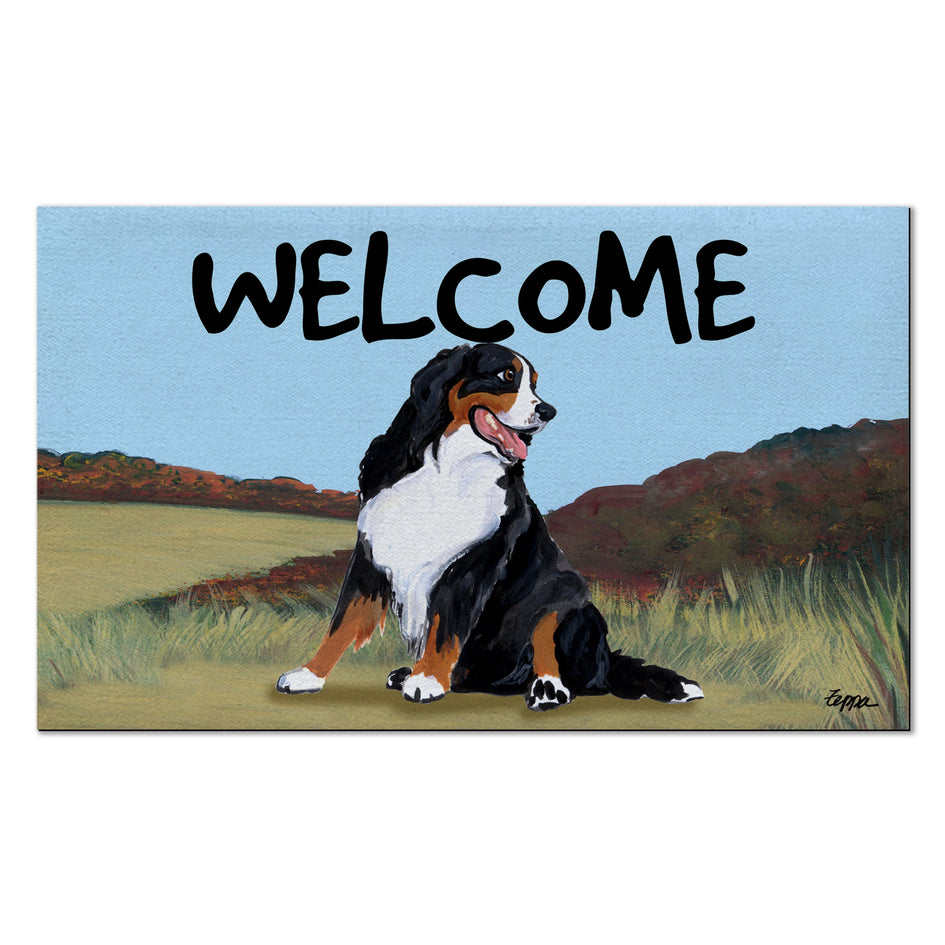 Bernese Mountain Dog Welcome Mat