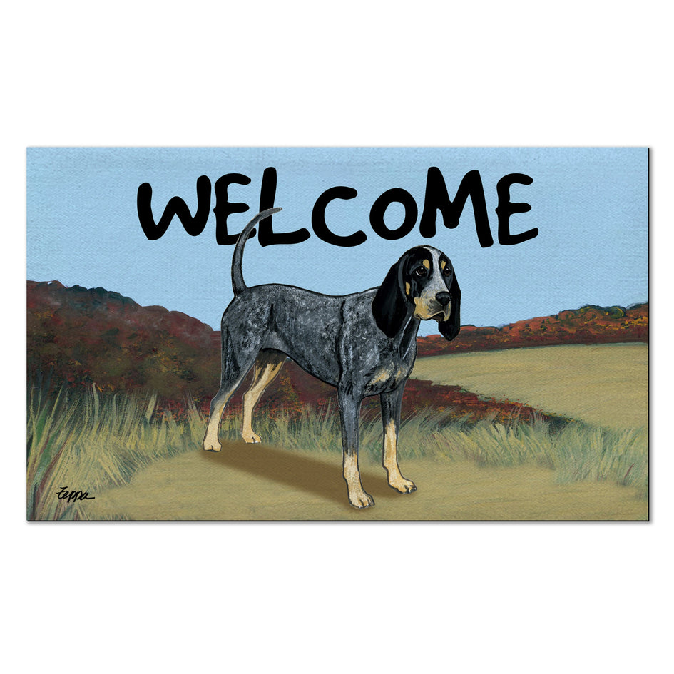 Bluetick Coonhound Welcome Mat