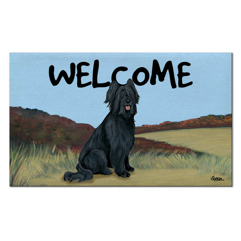 Briard Welcome Mat