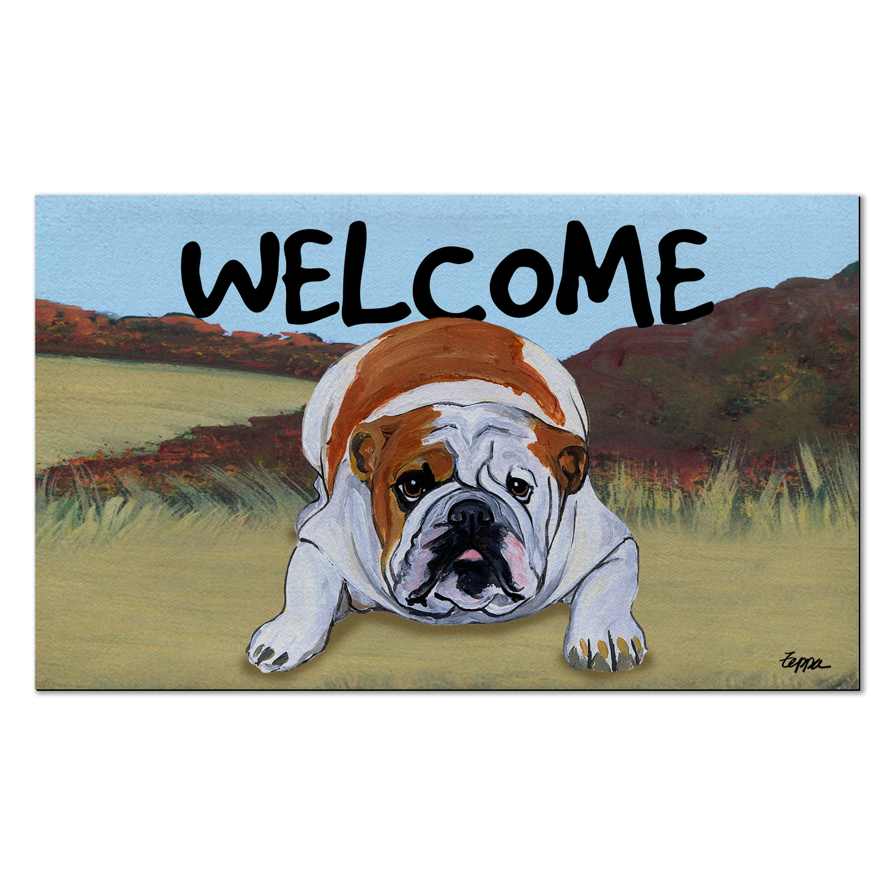 Pelagiia i belyi buldog. Pelagiia … Bulldog Welcome Mat | AKC Shop