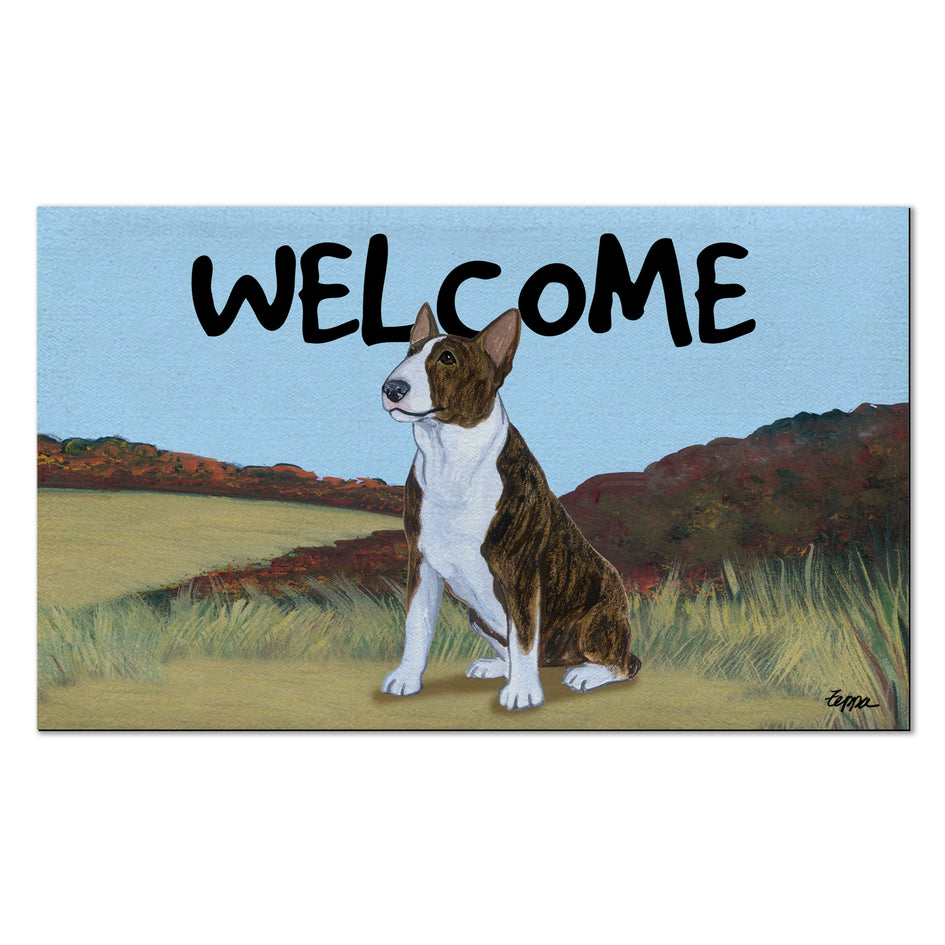 Bull Terrier Welcome Mat