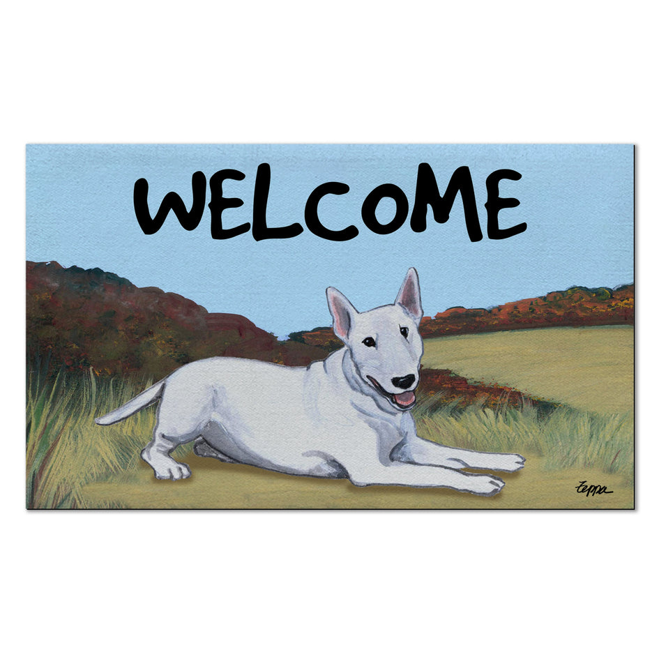 Bull Terrier Welcome Mat