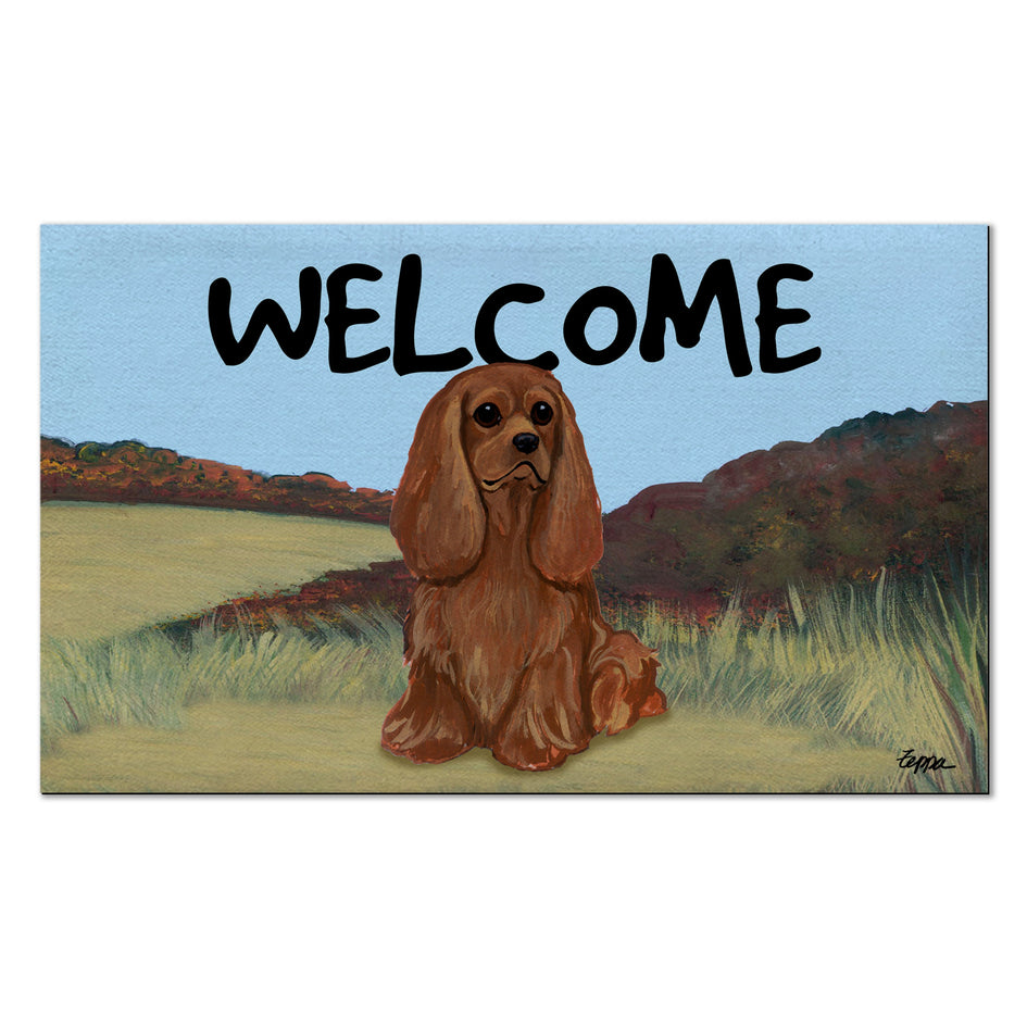 Cavalier King Charles Spaniel Welcome Mat