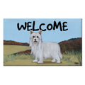 Chinese Crested Powderpuff Welcome Mat