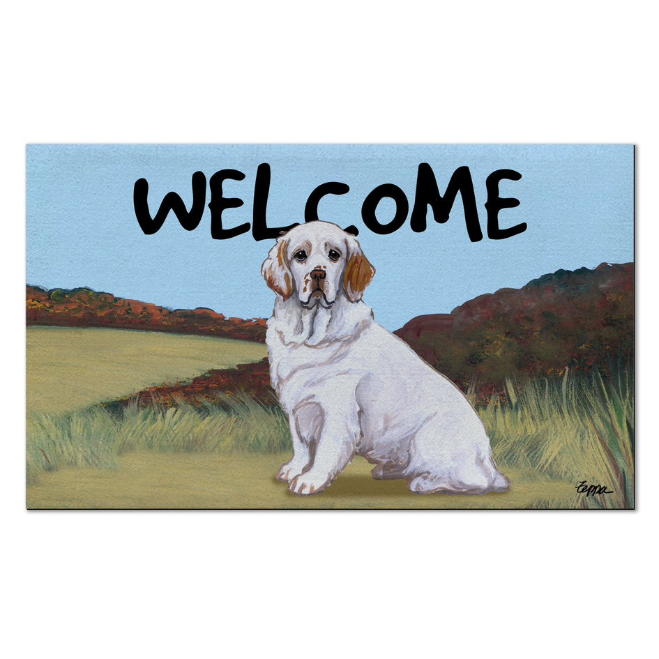 Clumber Spaniel Welcome Mat