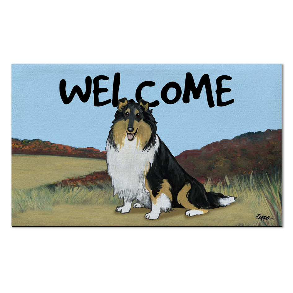 Collie Welcome Mat