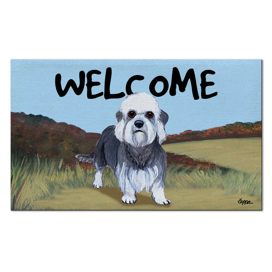 Dandi Dinmont Terrier Welcome Mat