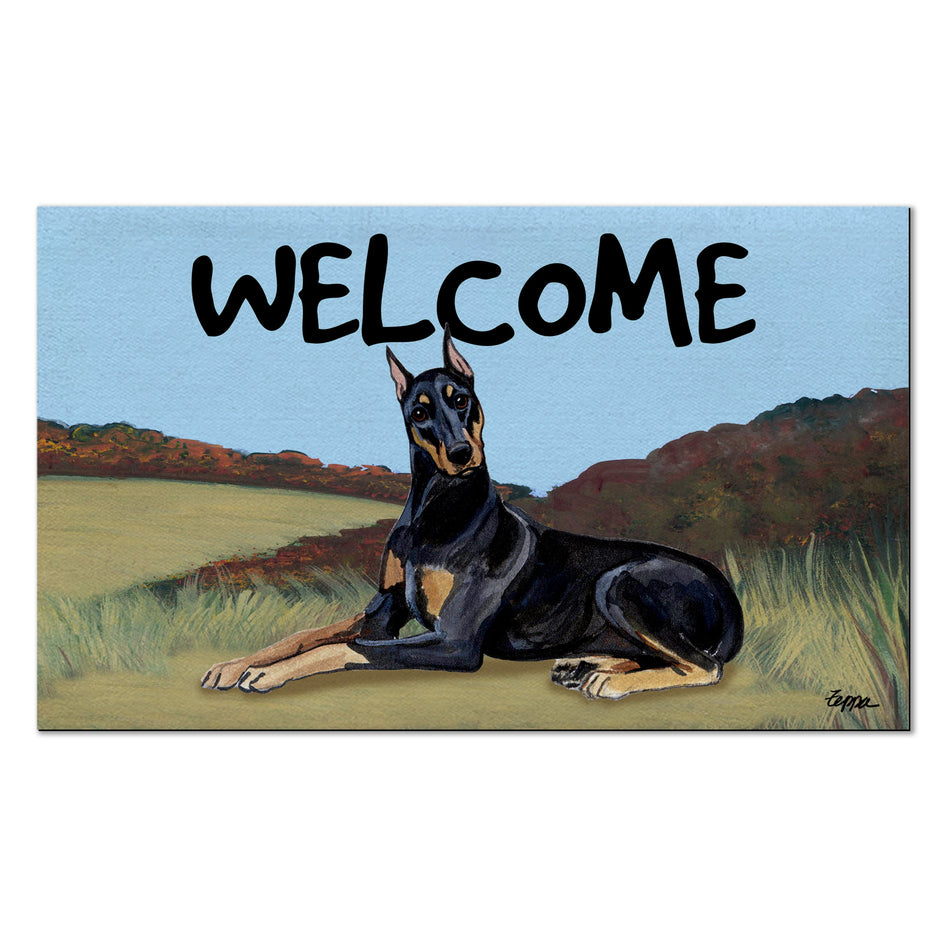 Doberman Pinscher Welcome Mat