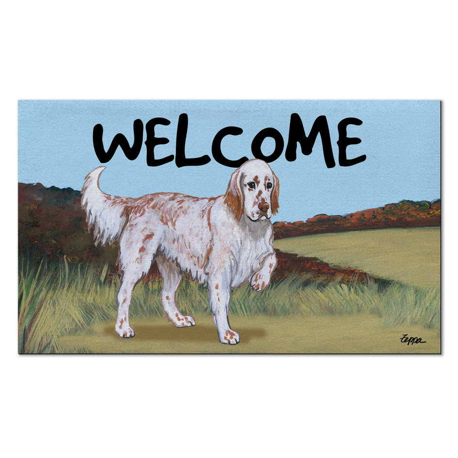 English Setter Welcome Mat