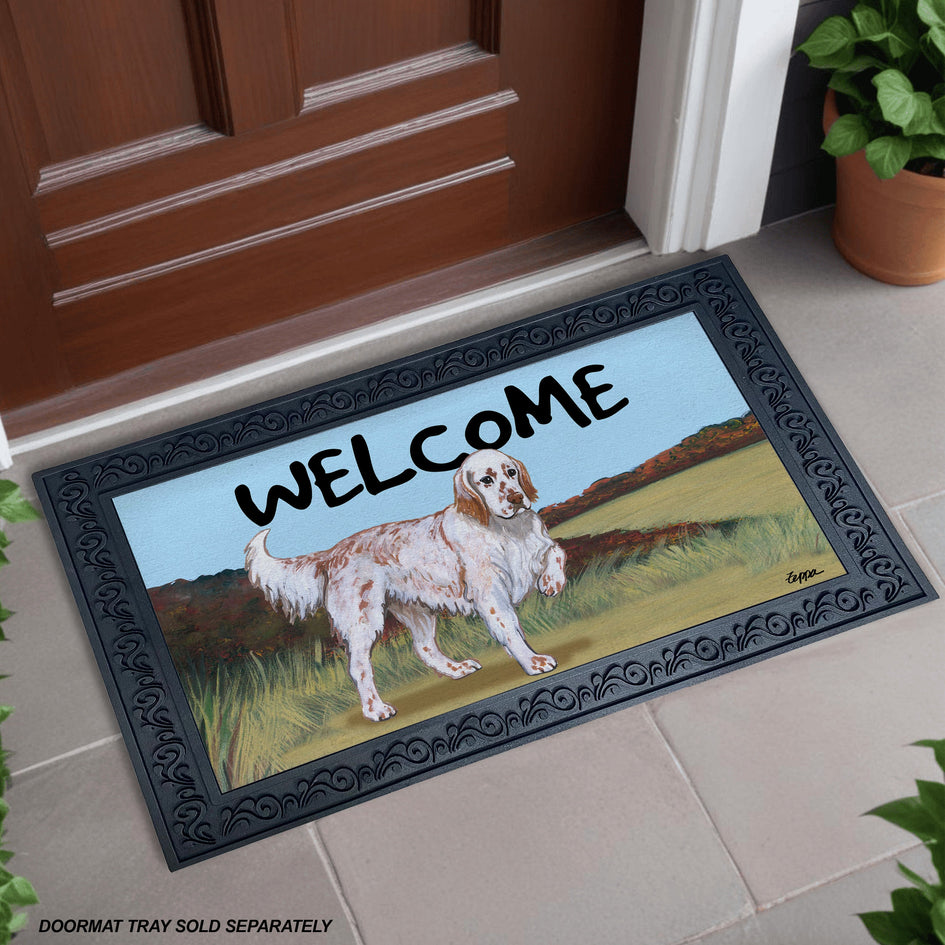 English Setter Welcome Mat