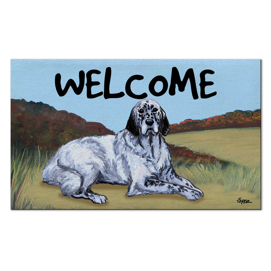 English Setter Welcome Mat