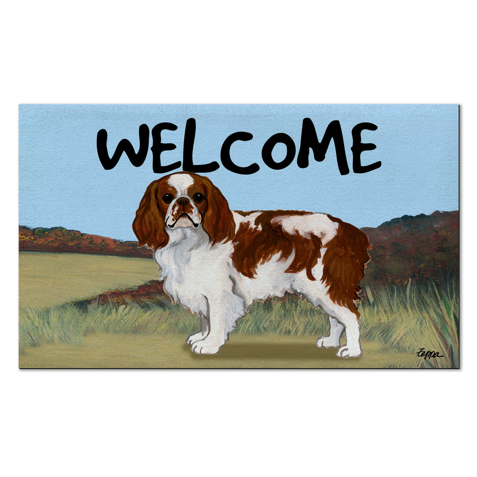 English Toy Spaniel Welcome Mat