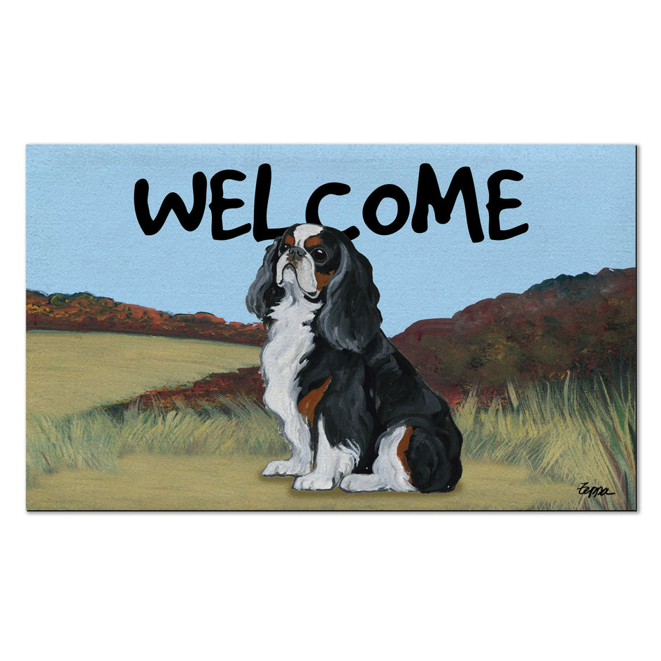 English Toy Spaniel Welcome Mat