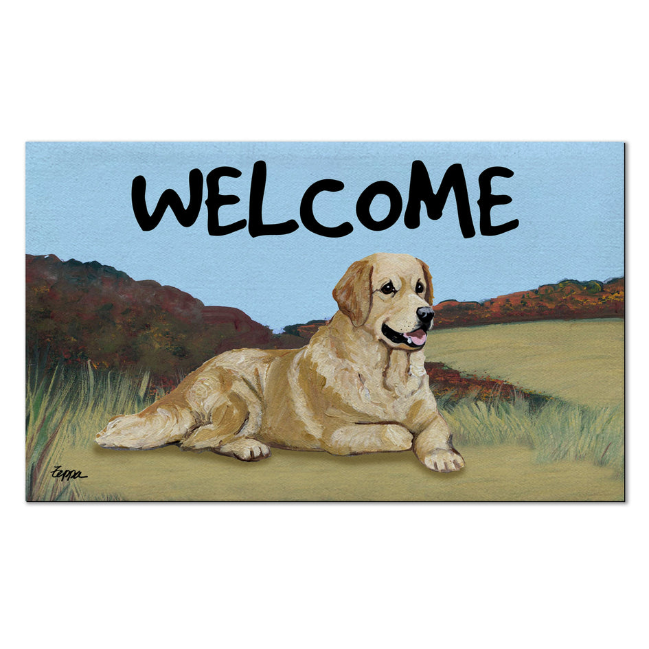 Golden Retriever Welcome Mat