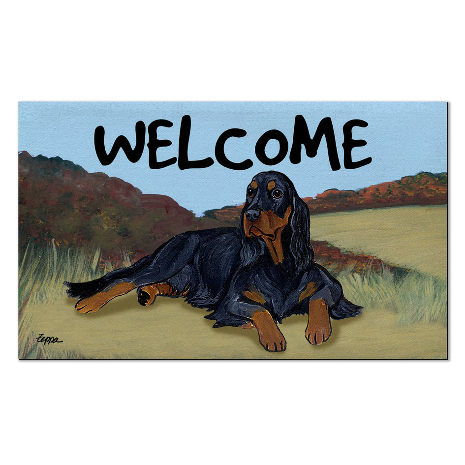 Gordon Setter Welcome Mat