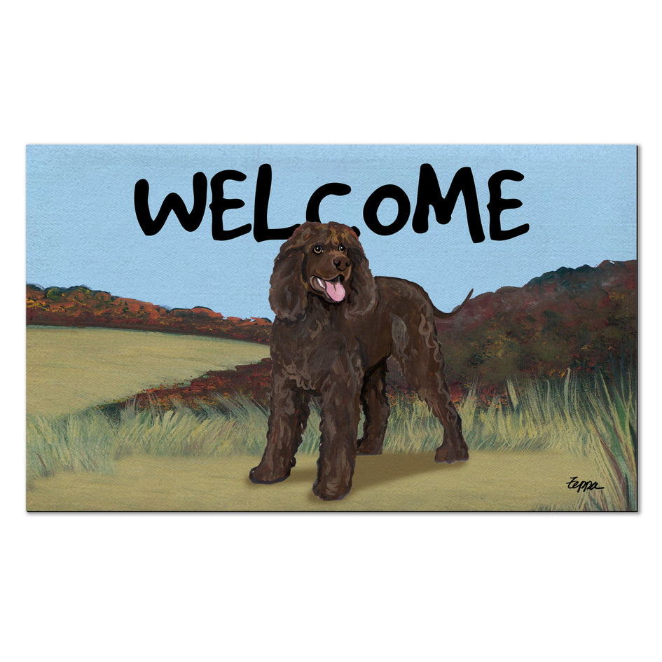 Irish Water Spaniel Welcome Mat