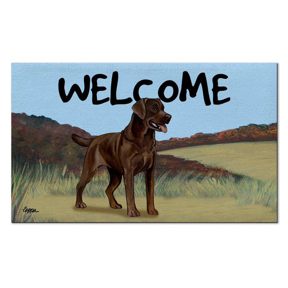 Labrador Retriever Scenic Welcome Mat