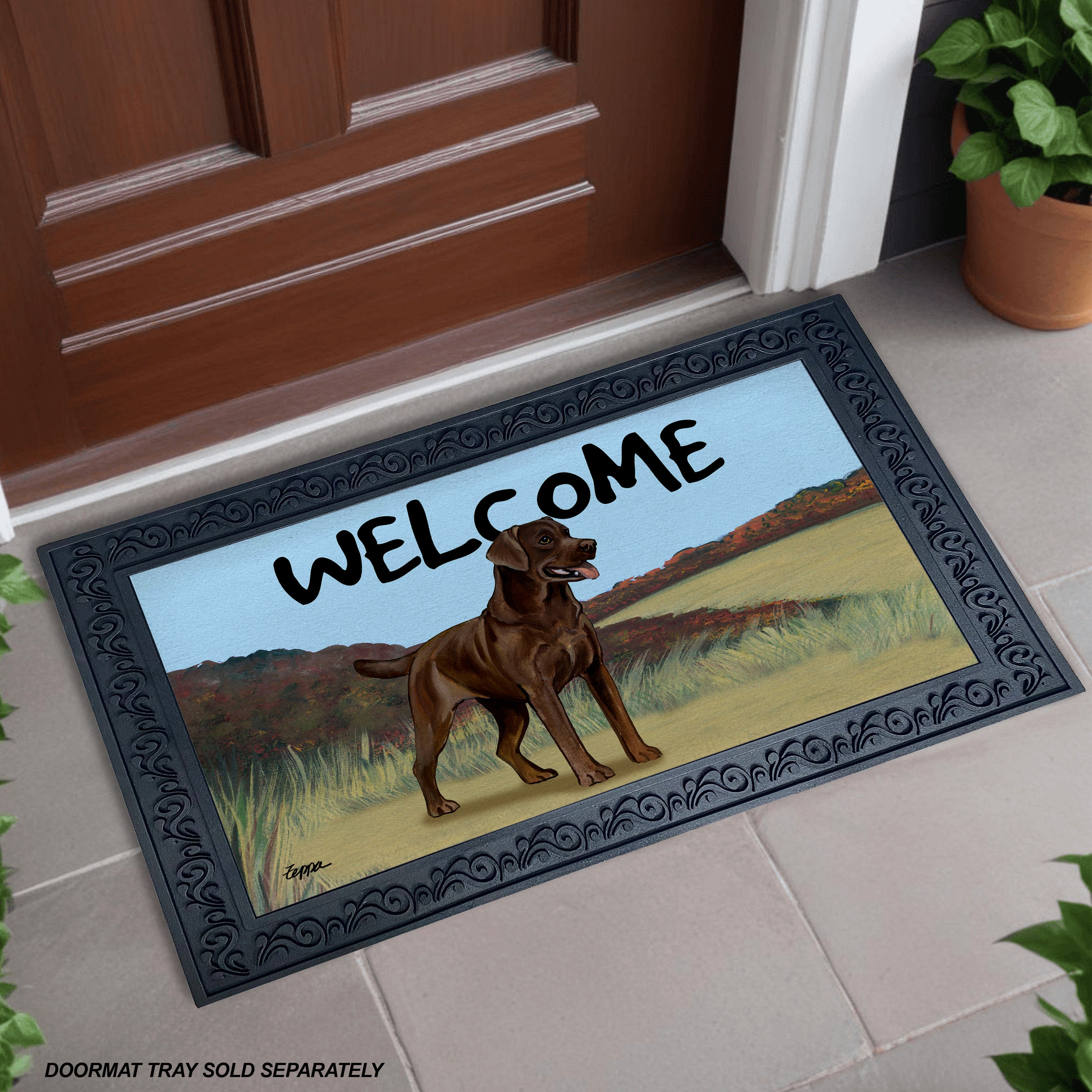 Labrador welcome mat best sale