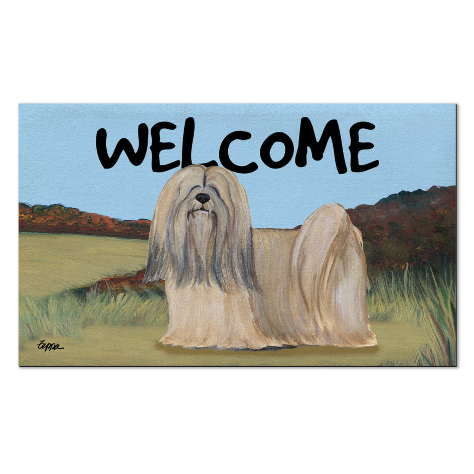 Lhasa Apso Welcome Mat