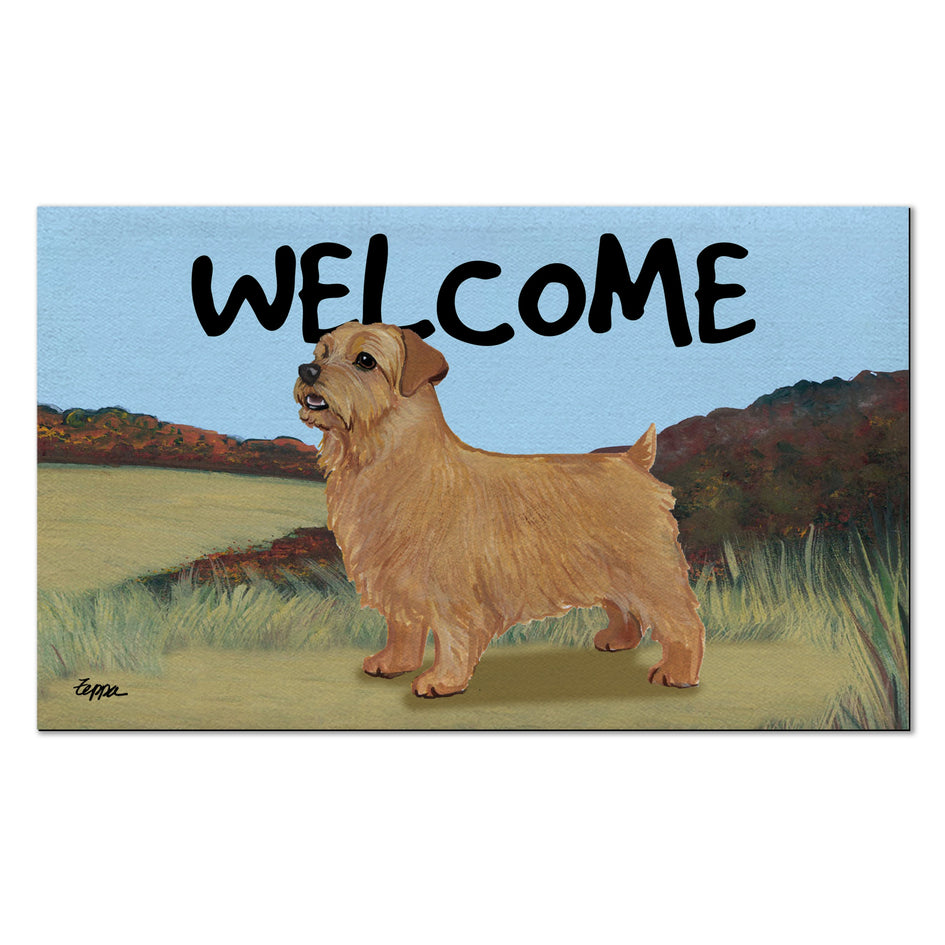 Norfolk Terrier Welcome Mat