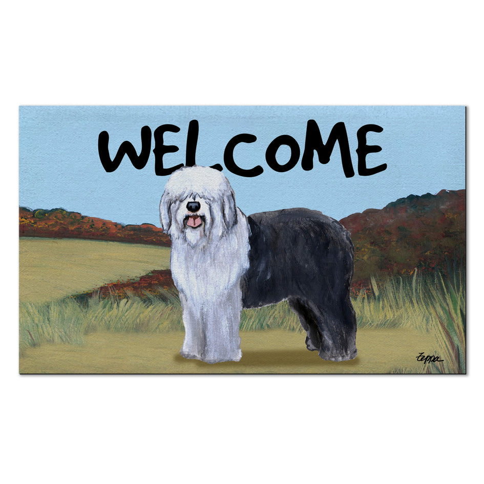 Old English Sheepdog Welcome Mat