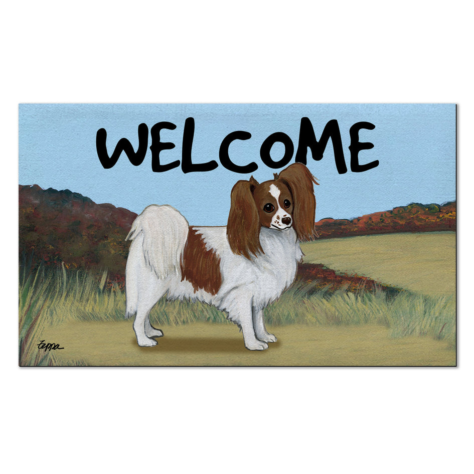 Papillon Welcome Mat