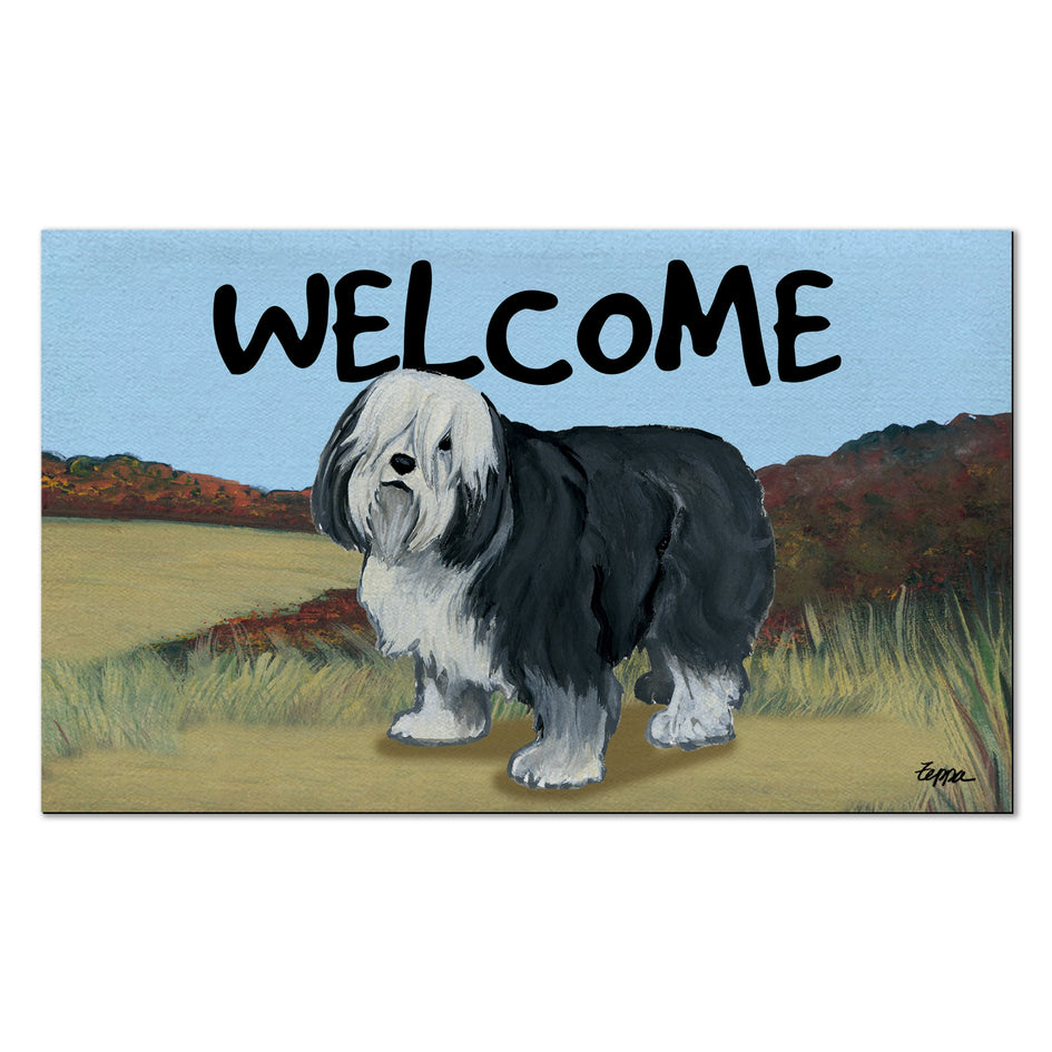 Polish Lowland Sheepdog Welcome Mat