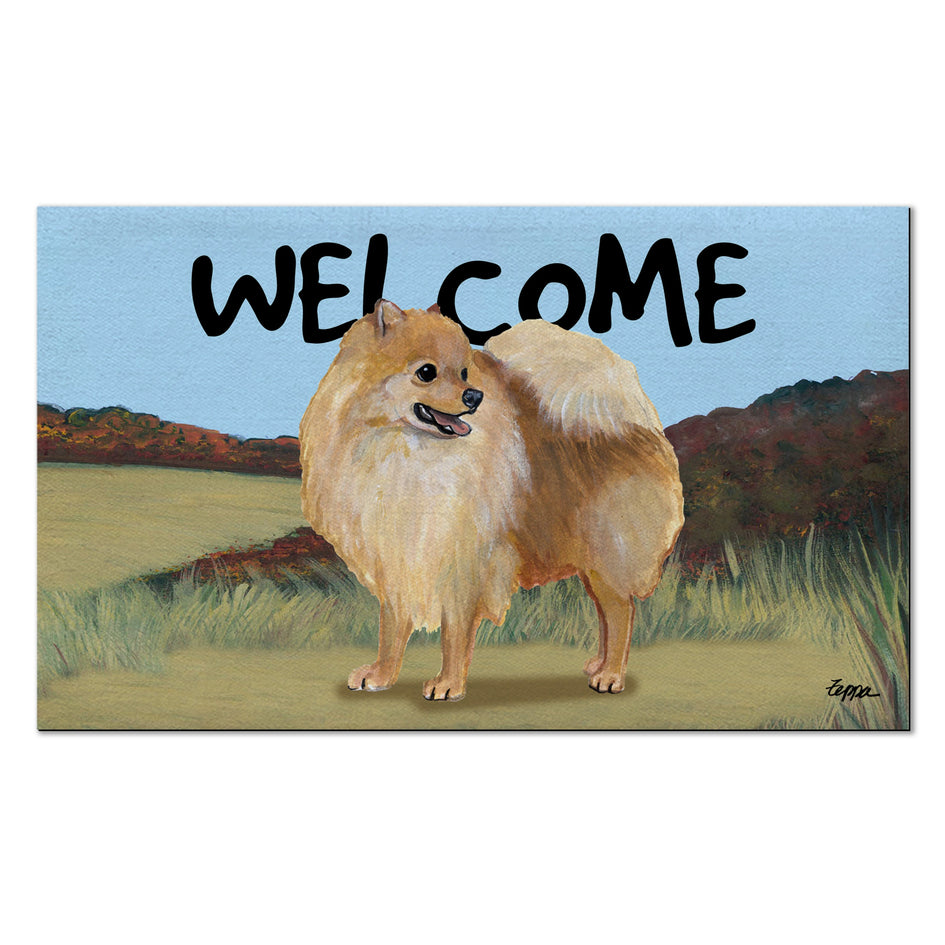 Pomeranian Welcome Mat