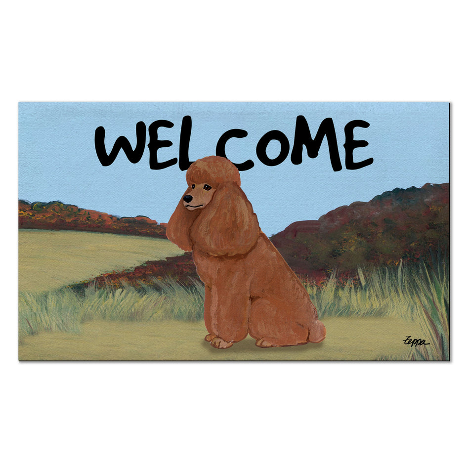 Poodle Welcome Mat