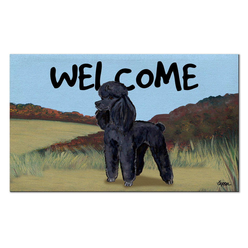 Poodle Welcome Mat