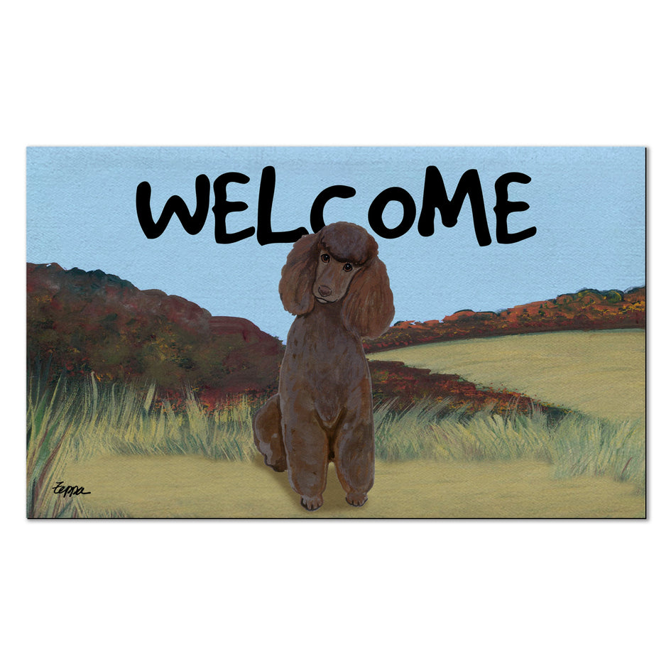 Poodle Welcome Mat