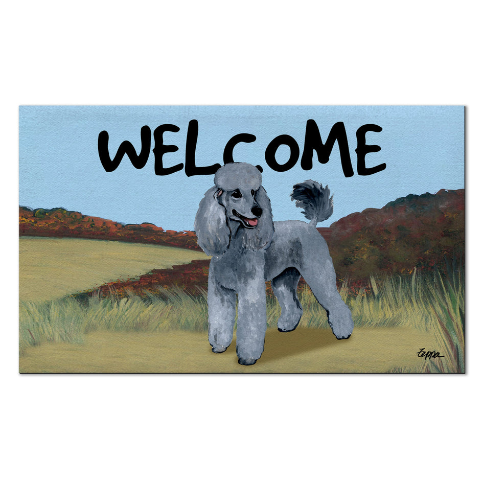 Poodle Welcome Mat