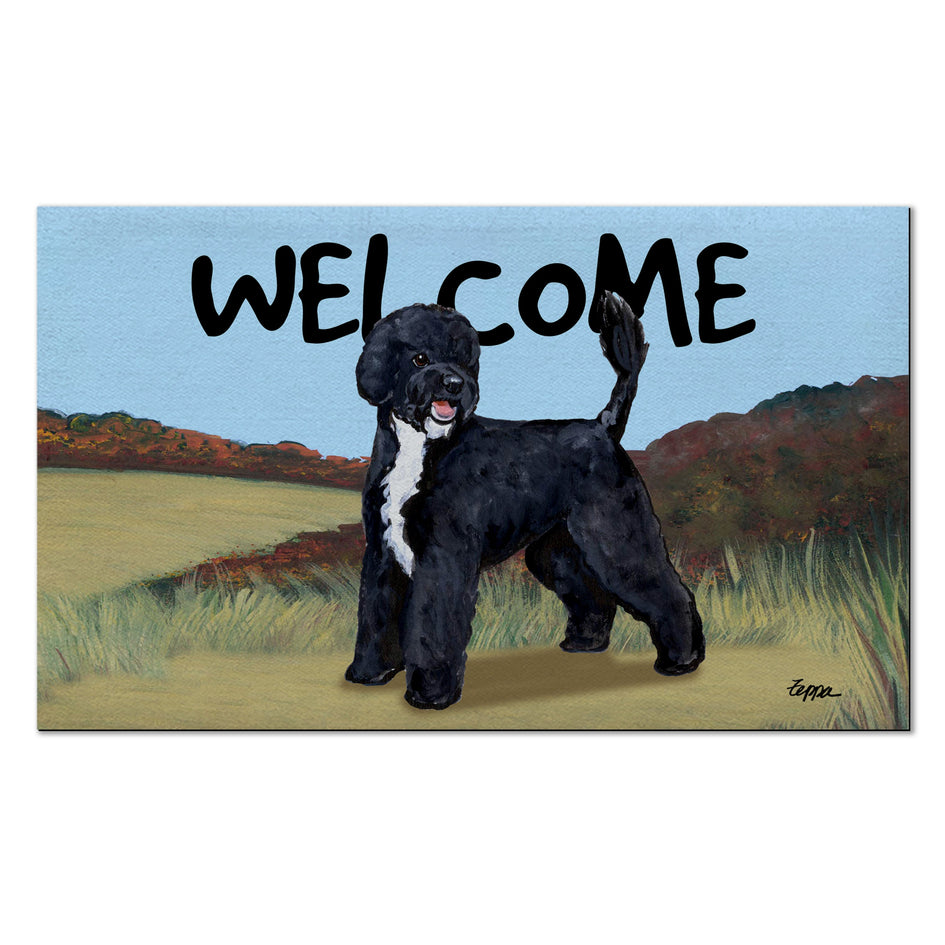 Portuguese Water Dog Welcome Mat