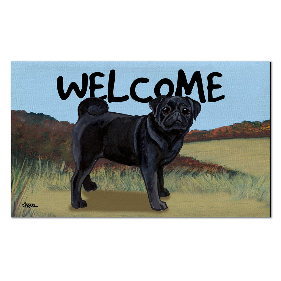 Pug Welcome Mat