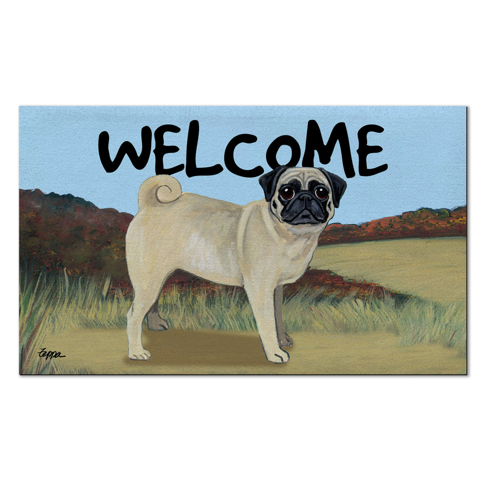 Pug Welcome Mat